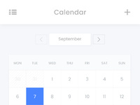 Calendar UI by Rising Sun | Dribbble | Dribbble