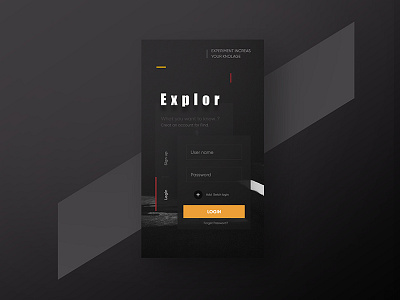 Login Page_ Exploration app charity clean delete design illustration ios login map minimal signup typography ui ux welcome zihad