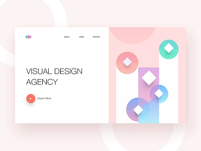 Visual Design _ Exploration 01 bootstrap clean illustration layout minimal portfolio profile simple template typography ui ux webdesign website zihad