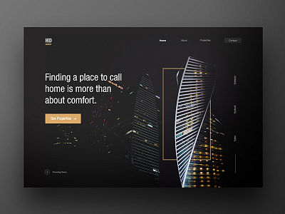 Home Development Agency. clean design interaction interface renting ui ux web zihad