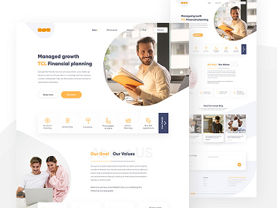 Financial planning - Home page concept app calendar card clean design events finance financial light list mobile planning tasks web zihad