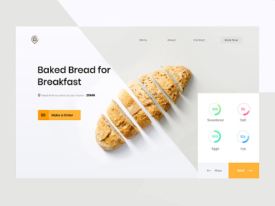 Restaurant clean design restaurant ui ux web website zihad