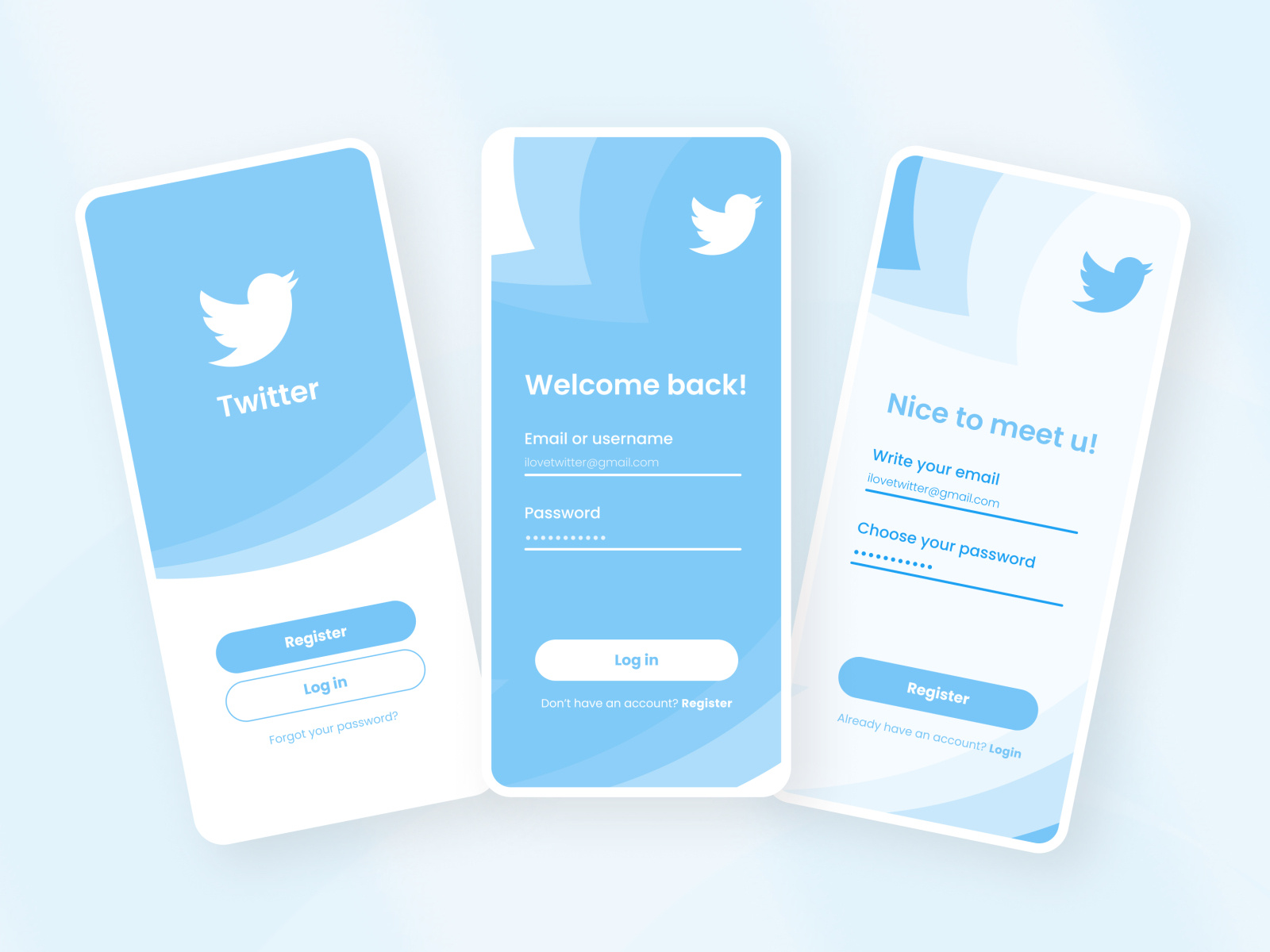 Twitter Onboarding by Giulia Zilibotti on Dribbble