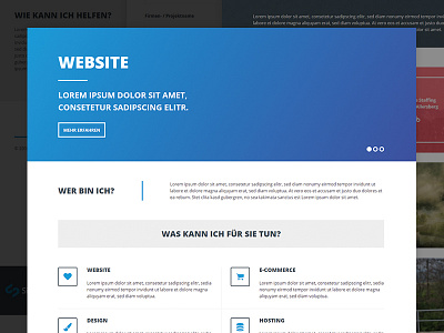 Simple Onepage clean flat onepage portfolio ui webdesign website