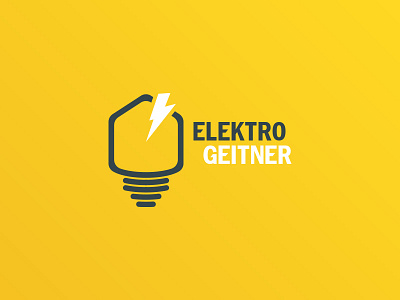 Electrician Logotype bolt branding bulb electrician house identity logo power thunder