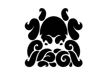 Octopus animal art black graphic design logo octopus silhouette tatoo vector graphic