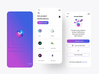 Redesign of ODN Protocol app blockchain decentralization defi design figma mobile mobile app notification protocol ui ux visual design web 3