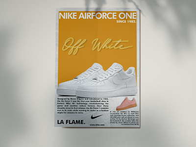 Off - White X Nike air force one. brand branding design graphic design illustration illustrator logo motion graphics nike photoshop poster social media trending typography