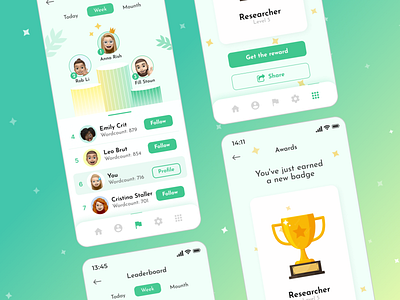 Design a leaderboard for language app app board dailyui design a leaderboard language app leader leaderboard ui uiux design ux web design