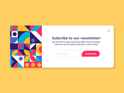 Dayli UI Day26. Subscribe abstract beginner designer button dailyui day26 design design a subscribe form geometry likeforlike subscribe subscribe form ui ux web-design