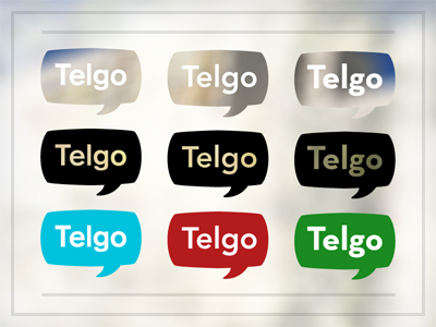 Identity work — TELGO brand branding bubble cellphone chat design identity logo telephone