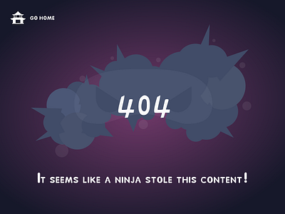 404 - Ninja stole my content 404 code error illustration ninja status statuscode