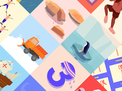 New portfolio project coming soon! animals expii food illustration numbers pie startup