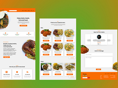 Landing page of restaurant
#DailyUI #003