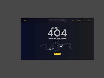 #DailyUI #008 Error page dailyui design ui ux