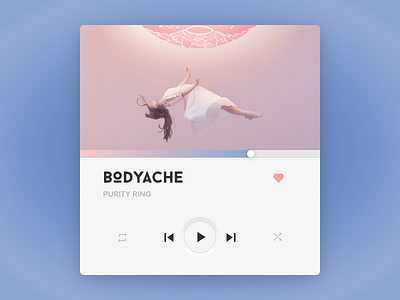 Music Player UI button mobile music pantone player radio rose quartz serenity song ui ux