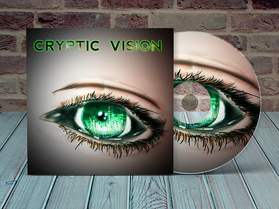 Cryptic Vision album cover design album art album cover design cover art digital painting photoshop