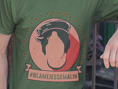 #blamejessemalin T Shirt design detail hat jesse malin merch design apparel design t shirt design