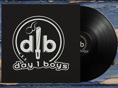 d1b logo vinyl mockup band band logo design illustrator logo merch design music