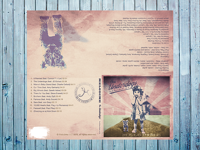 Melodime digipak packaging layout design album art americana band cd packaging design music