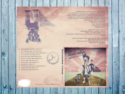 Melodime digipak packaging layout design