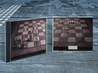 SEPOY DEBUT ALBUM COVER LAYOUT AND CD PACKAGING DESIGN
