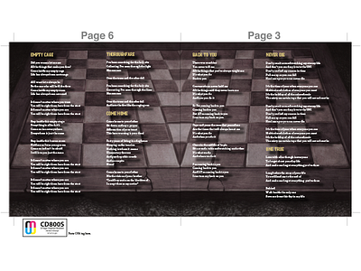 SEPOY DEBUT ALBUM COVER LAYOUT AND CD PACKAGING DESIGN