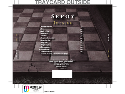 SEPOY DEBUT ALBUM COVER LAYOUT AND CD PACKAGING DESIGN