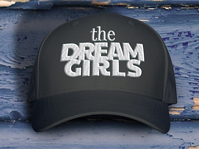 THE DREAM GIRLS LOGO DESIGN apparel branding girl gold group hat identity logo merch singer