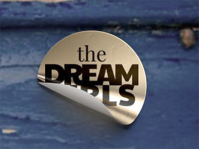 THE DREAM GIRLS LOGO DESIGN branding girl gold group identity logo singer sticker