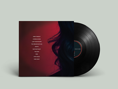 back: vinyl package layout and design for indie band