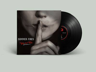 vinyl package layout and design for indie band