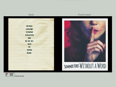 layout: vinyl package layout and design for indie band