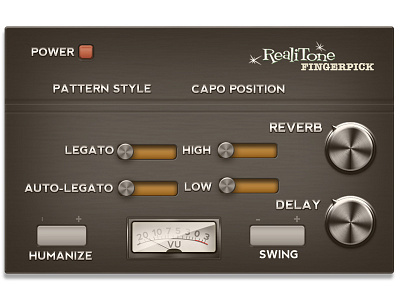 GUI FOR AN ACOUSTIC GUITAR INSTRUMENT: interface design