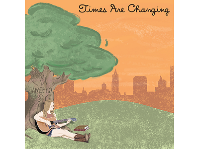 JAMIE FOX DIGITAL ALBUM COVER: first version album cd cover ep guitar illustration jacket music musician singer vinyl