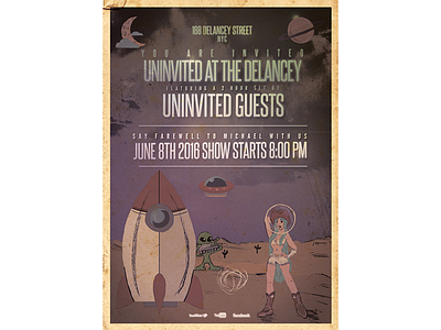 UNINVITED GUESTS EVENT COLLATERAL: poster design