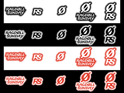 RAGDOLL SUNDAY BRAND IDENTITY & LOGO DESIGN: logo designs band combination icon initial logo mongram music print rock symbol wordmark