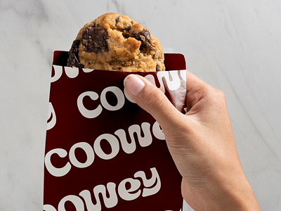 Packaging Coowey Cookie shop Brand Identity