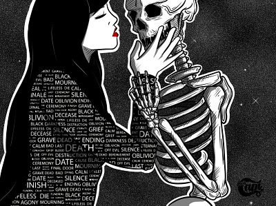 Love Death 💀💀 art blackandwhite death design dibujo digital digital art draw drawing goth illustration ilustracion ilustracion digital ilustration manga punk sketch