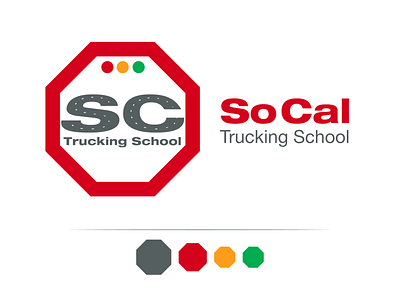 SoCal Trucking School brand identity branding idenity identity branding identity design logo logodesign logotype school trucking