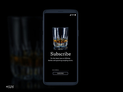 Daily UI 026 Subscribe appdesign daily 100 challenge dailyui design digitaldesign mobile mobileapp mobiledesign ui ui ux uidesign