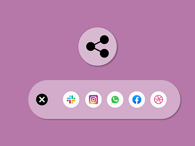 Social share button dailyui design ui ux
