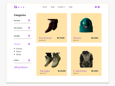 E SHOP (daily UI Day 12)