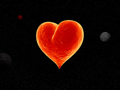 Love Planet 3d c4d heart icon illustration love planet space valentine visualization