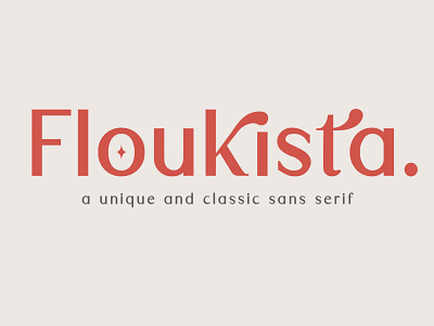 Floukista | Classic and Unique Sans Serif font leaves