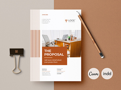 The Proposal a4 template branding brochure canva template graphic design indesign template portfolio proposal template