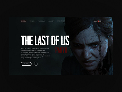The Last Of Us | Concept design figma game logo ui ux webdesign website
