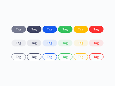 Colorful Tags Wip colorful design system tag tags web web design