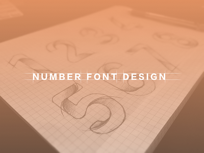 number font design design