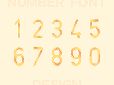 Number font design